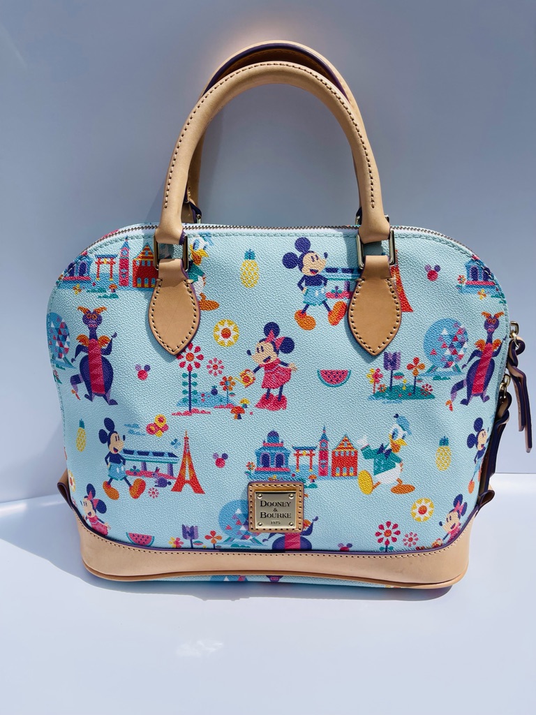 Nwt Dooney & Bourke Disney Epcot Food & Wine Festival Satchel Bag Purse Figment